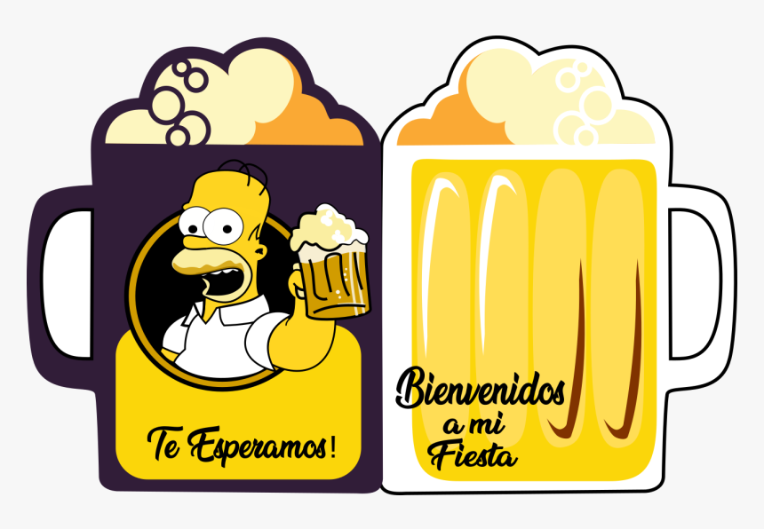 Feliz Cumpleaños Homero Simpson Con Cerveza, HD Png Download, Free Download