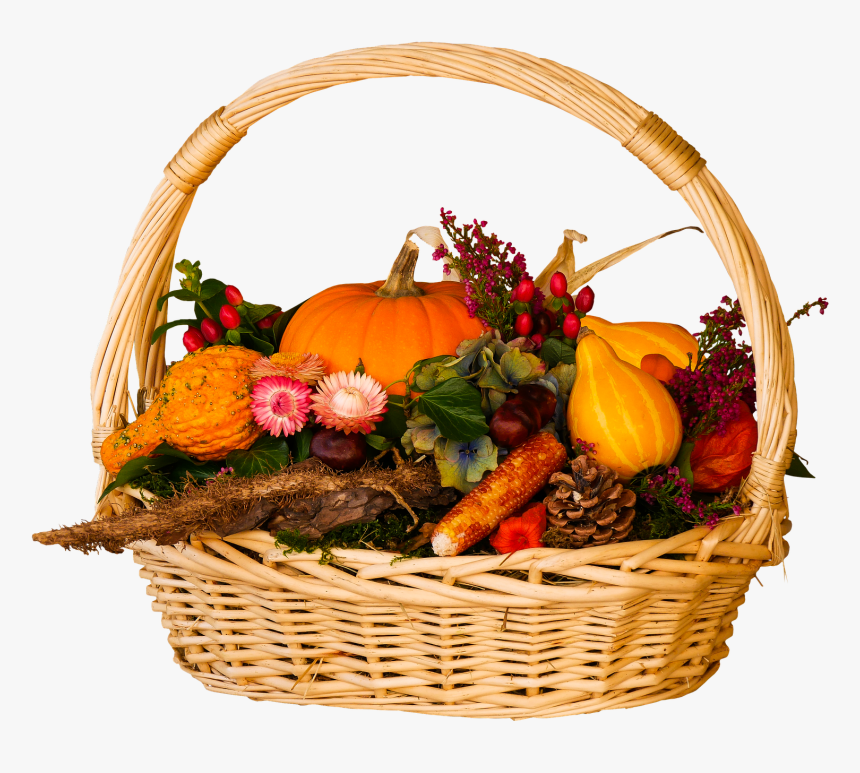 Season, Autumn, Harvest, Thanksgiving - Thanksgiving Basket Png, Transparent Png, Free Download