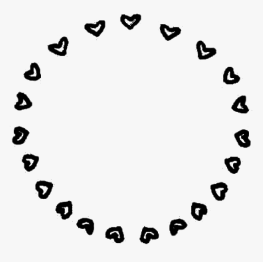 Circulo Png Fanpage Blanco Negro Stikers - Circle Overlays Png, Transparent Png, Free Download