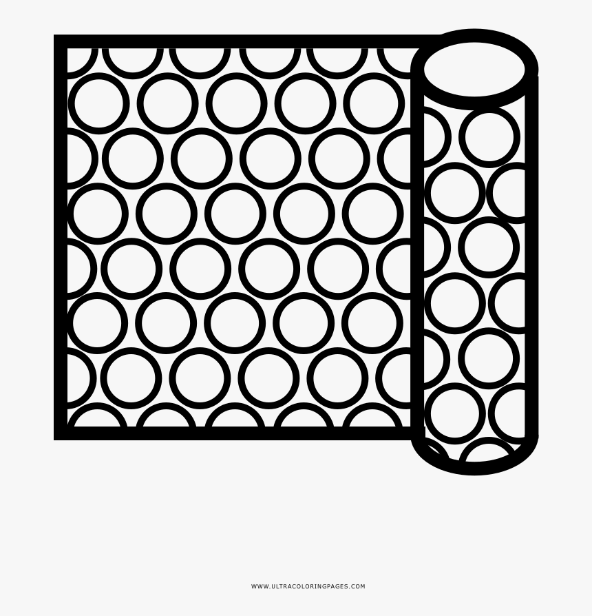 Plástico De Burbujas Página Para Colorear - Bubble Wrap Clip Art, HD Png Download, Free Download