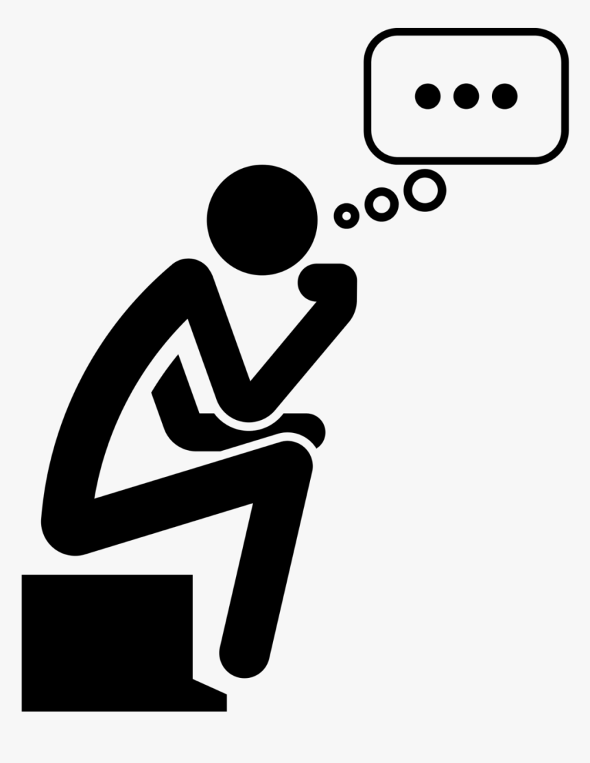 Thinker Icon Png - Icon Thinking Person Png, Transparent Png, Free Download