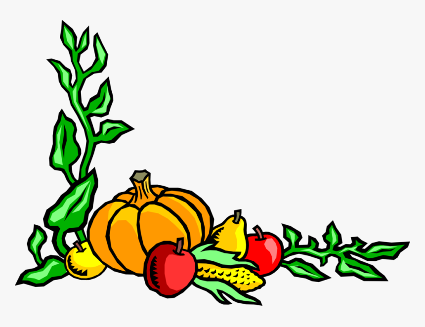 Vector Illustration Of Fall Or Autumn Harvest Border - Harvest Clip Art, HD Png Download, Free Download