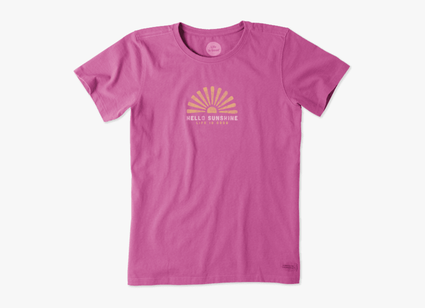 Women"s Hello Sun Rays Crusher Tee - Life Is Good T Shirts, HD Png Download, Free Download