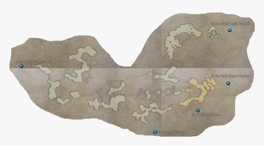 Final Fantasy Xii Nam Yensa Sandsea Map, HD Png Download, Free Download