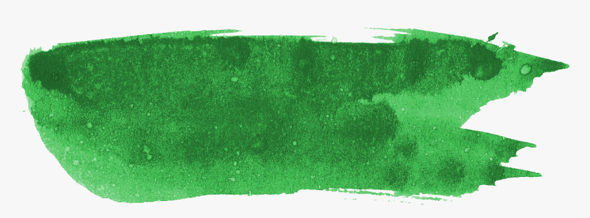 Dark Green Watercolor Brush Stroke, HD Png Download, Free Download