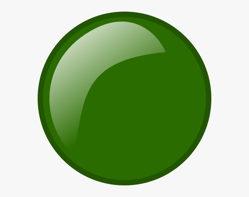 Green General Button Svg Clip Arts - Circle, HD Png Download, Free Download