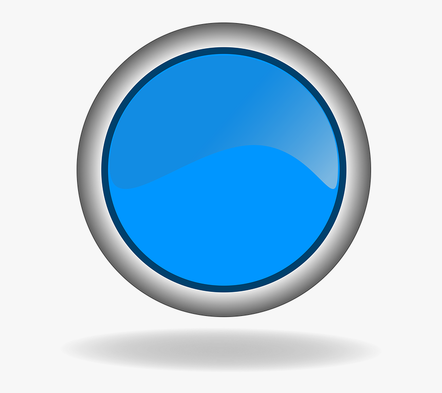 Blue Button, Button, Web, Blue, Internet, 3d, Glossy - Internet, HD Png Download, Free Download
