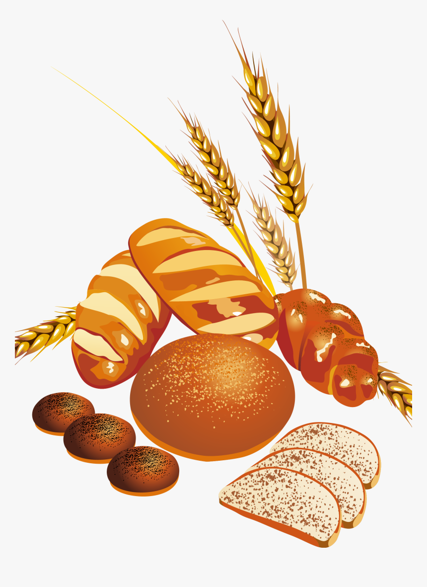 Bread Flour Wheat Loaf - Vector Bread Png, Transparent Png, Free Download