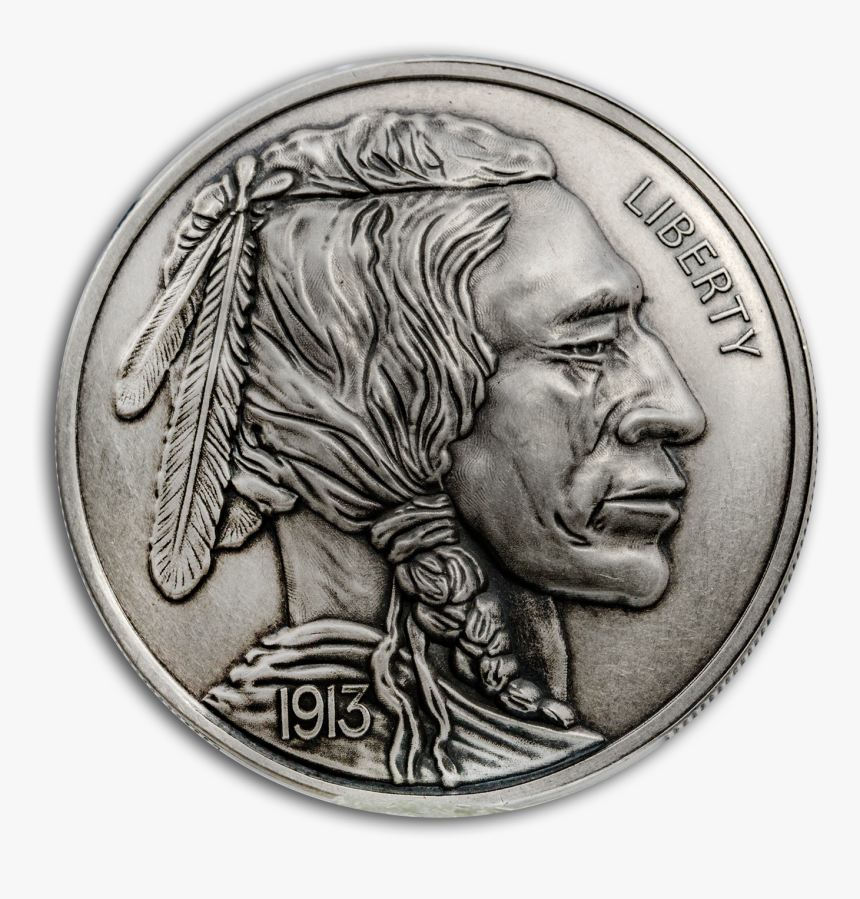 American Buffalo Head 1 Oz Silber Antik Finish, HD Png Download, Free Download