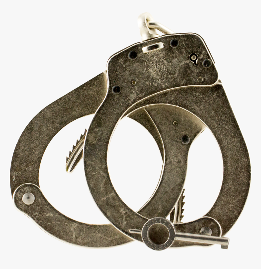 Smith & Wesson 350132 Handcuffs Universal Nickel - Long Old Belt Handcuff, HD Png Download, Free Download