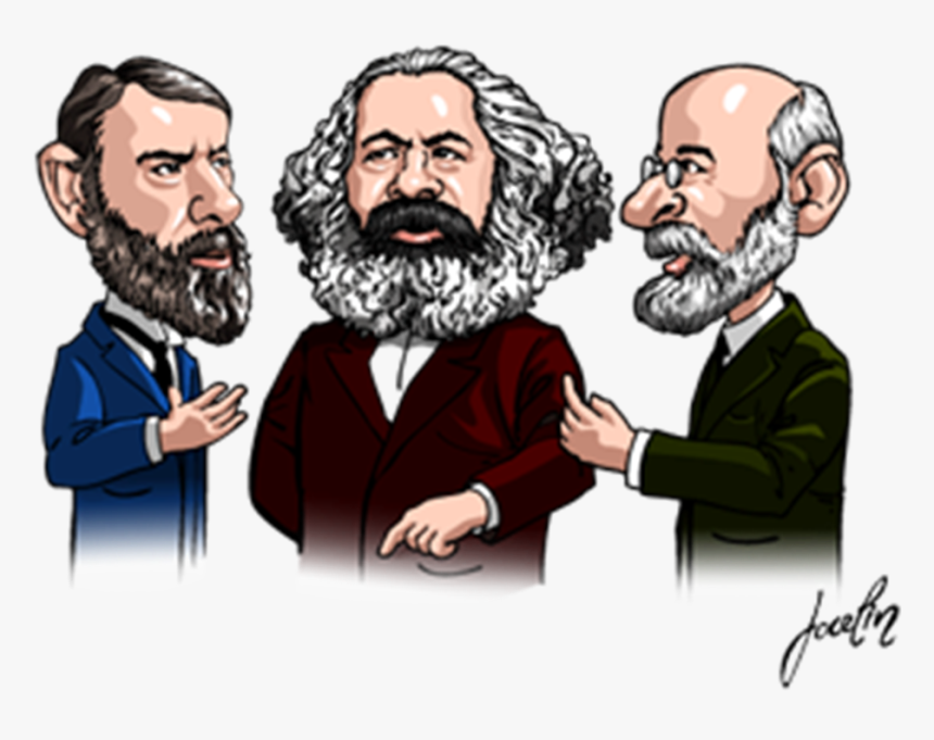 Marx & Weber Compared - Karl Marx Emile Durkheim E Max Weber, HD Png Download, Free Download