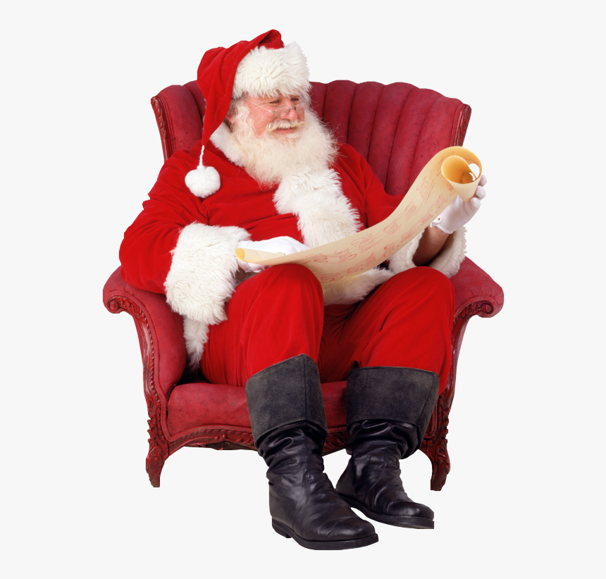 Santa Claus / Télapó - Santa Claus Sitting Png, Transparent Png, Free Download