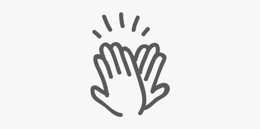 Hamonic Icon 03 Highfive Gray - Hand, HD Png Download, Free Download