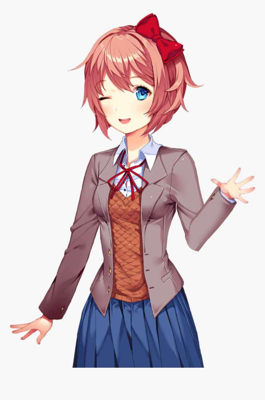 Doki Doki Literature Club Sayori, HD Png Download, Free Download