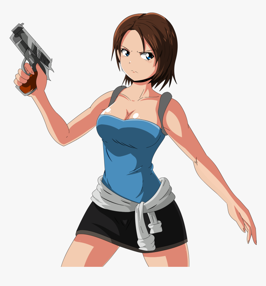 Transparent Jill Valentine Png - Resident Evil Jill Valentine Anime, Png Download, Free Download