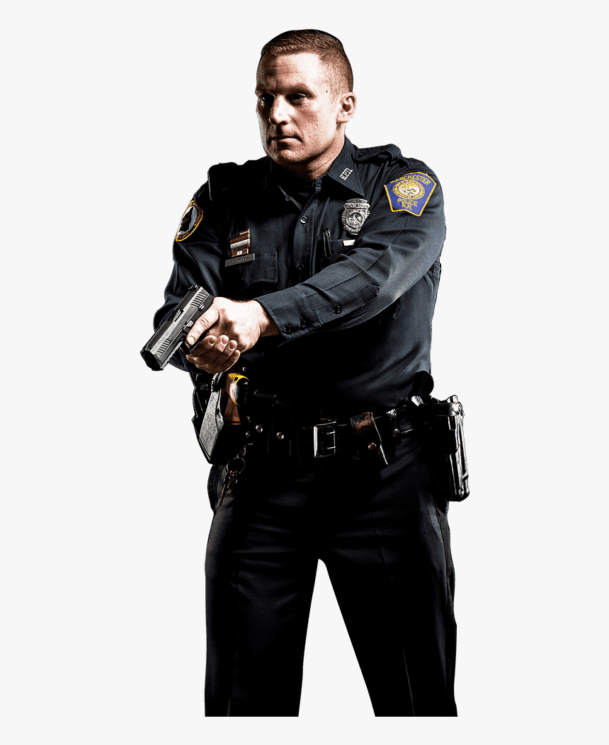 Security Guard With Gun Png - Police Officer With Gun Png, Transparent Png, Free Download