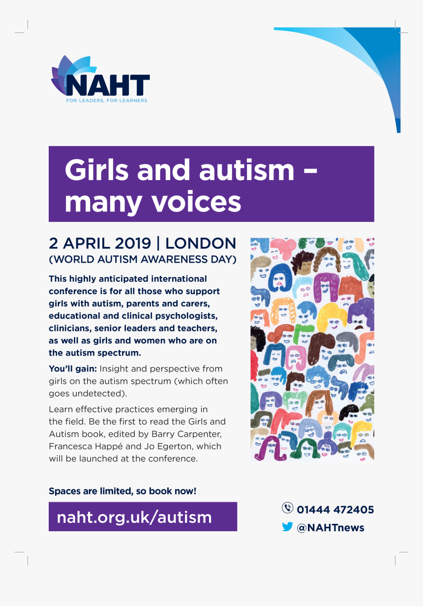 A4 Autism In Girls Flyer - Online Advertising, HD Png Download, Free Download