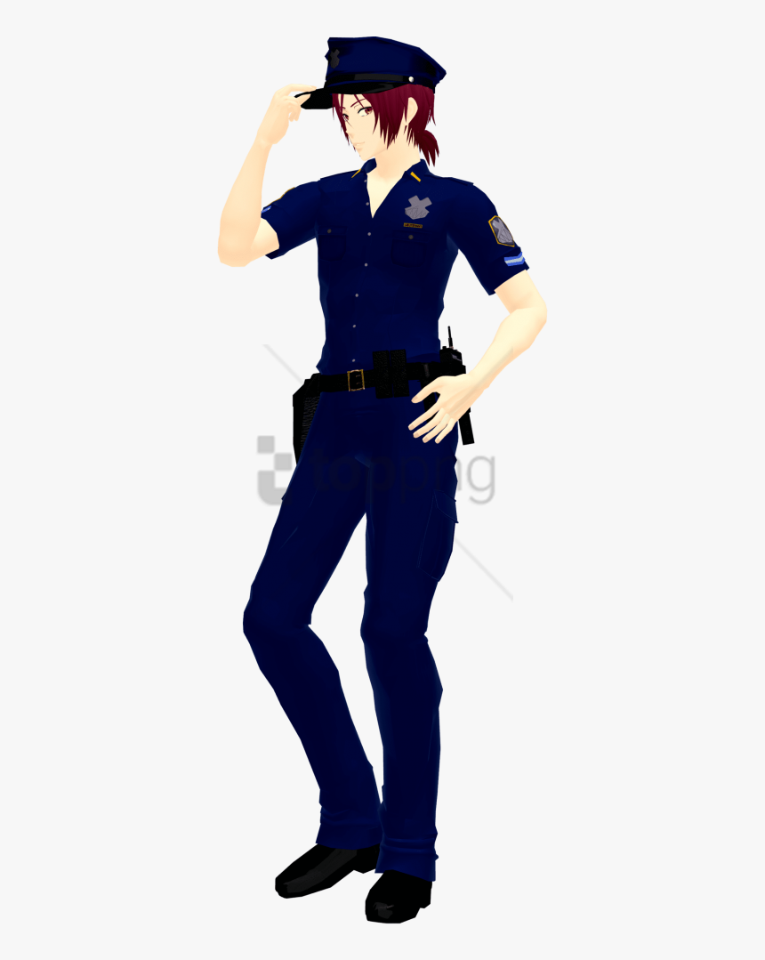 Security Guard Anime Police Officer Png Transparent Png Kindpng