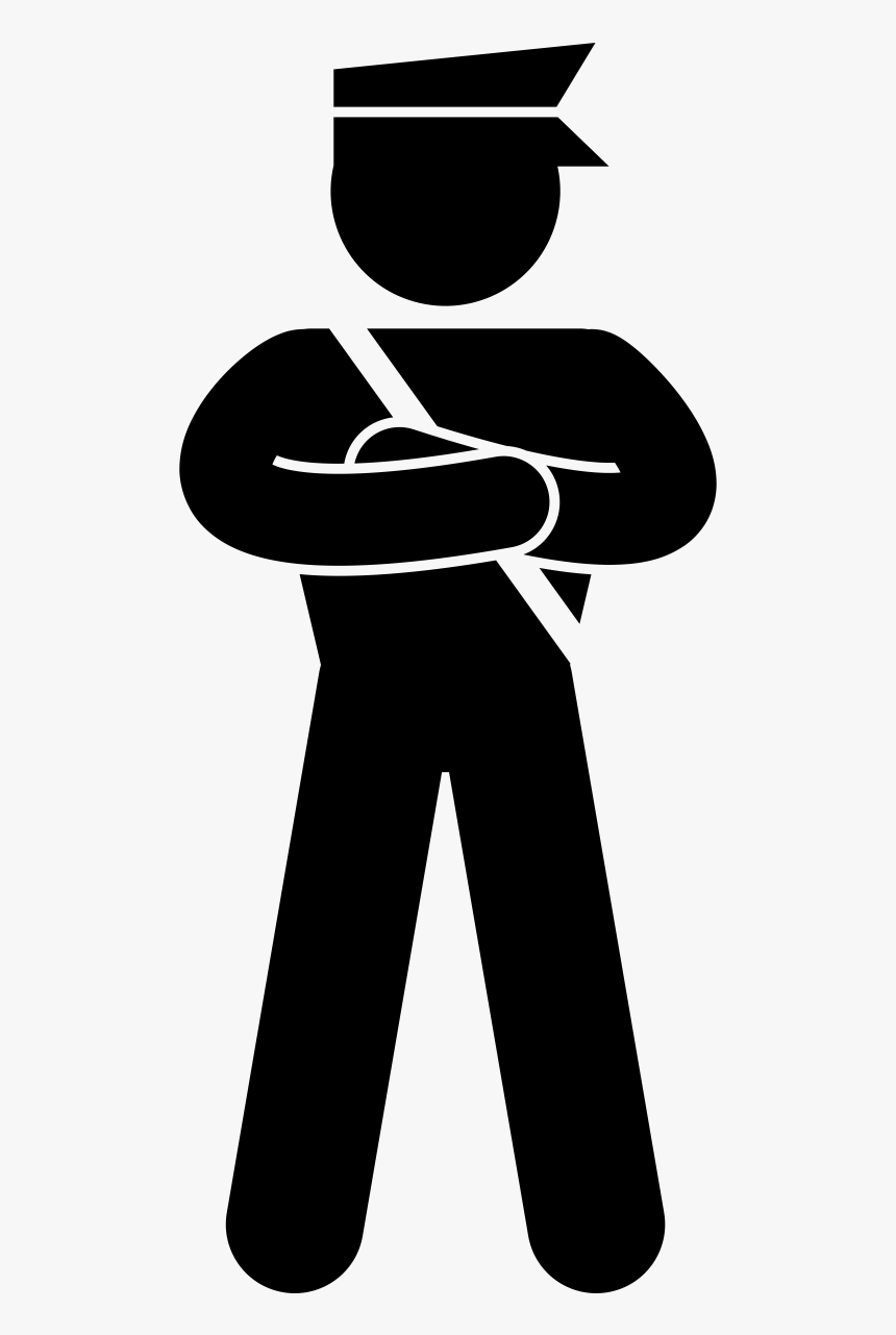 Silhouette Security Guard Png, Transparent Png, Free Download