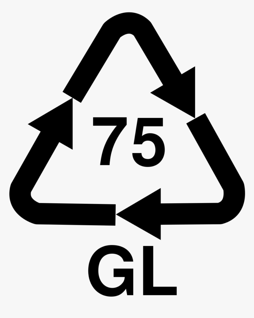 No75 Gls Light Leaded Glass Recycling Logo - Aluminium Recycling, HD Png Download, Free Download