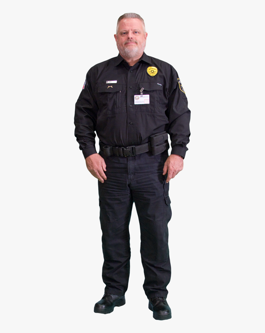 Officer - Security Guard Standing Png, Transparent Png, Free Download