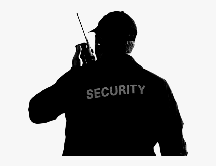 Silhouette Security Guard Png, Transparent Png, Free Download