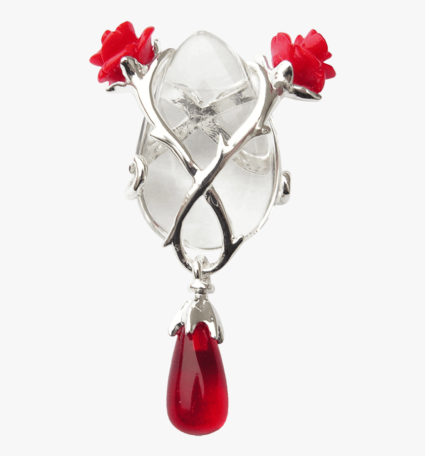 Rose And Thorn Crystal Keeper Necklace - Jewellery, HD Png Download, Free Download