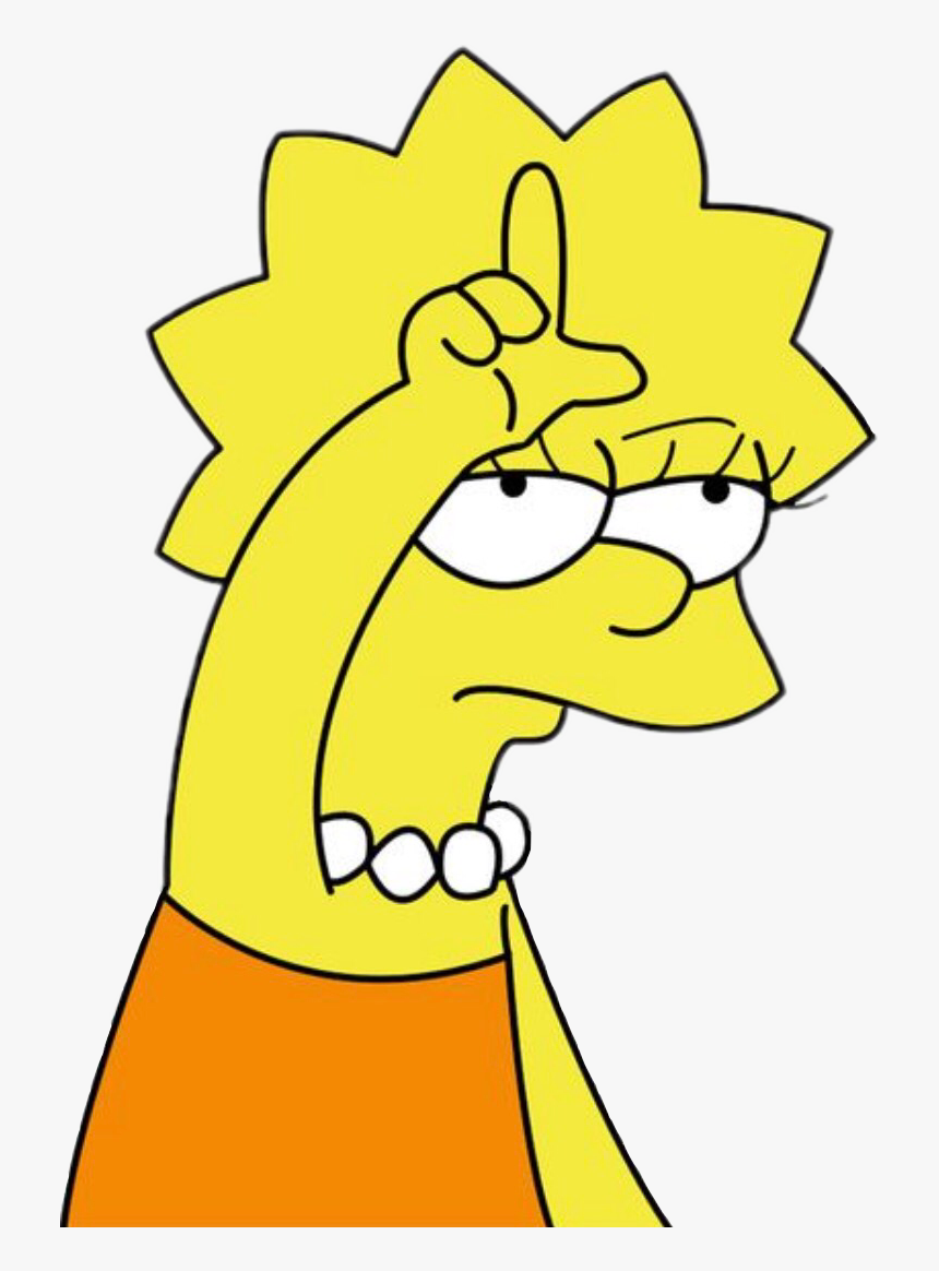 Lisa Simpson Loser - Lisa Simpson Drawings, HD Png Download - kindpng.