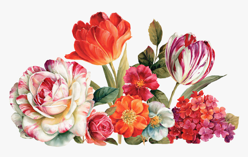 Flower Bouquet Paint Png, Transparent Png, Free Download