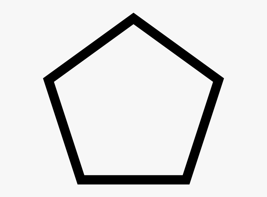 Black And White Pentagon, HD Png Download, Free Download