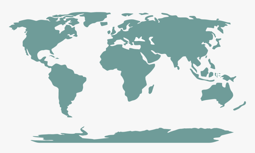 Map Of World Continents - Continents Of The World Png, Transparent Png, Free Download