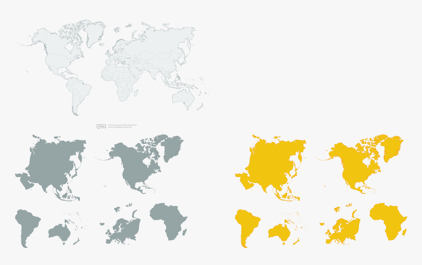 World Map Brazil Highlighted, HD Png Download, Free Download