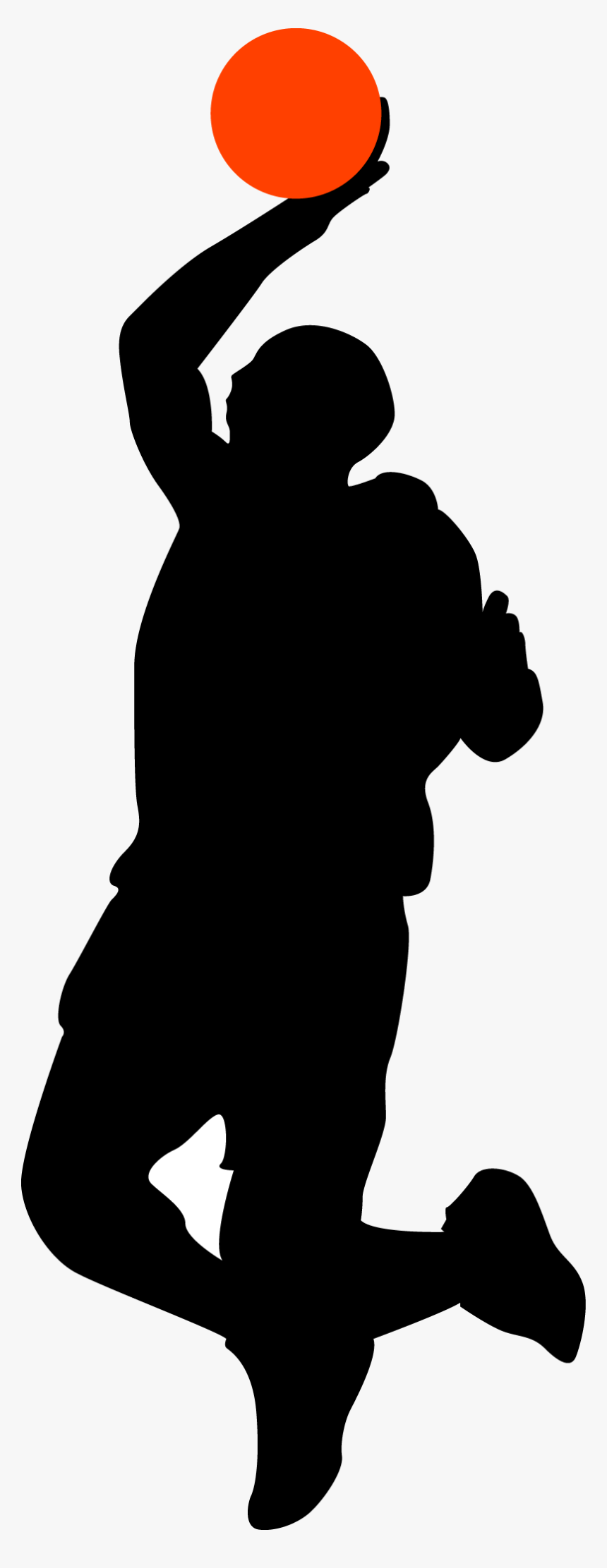 Basketball Trivia Basketball Player Silhouette - Character Basketball Png, Transparent Png, Free Download