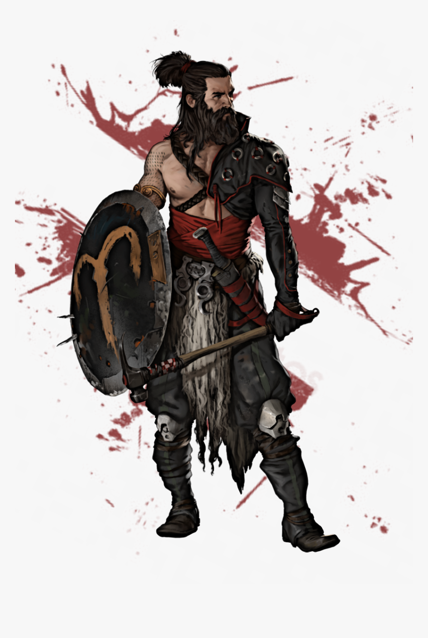 Vuyshqh - Half Orc Barbarian Greataxe, HD Png Download, Free Download