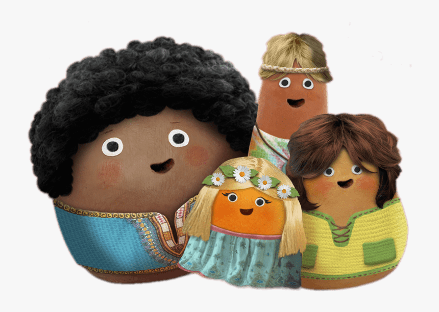 Small Potatoes Flower Power - Potatoes Kid Show, HD Png Download, Free Download