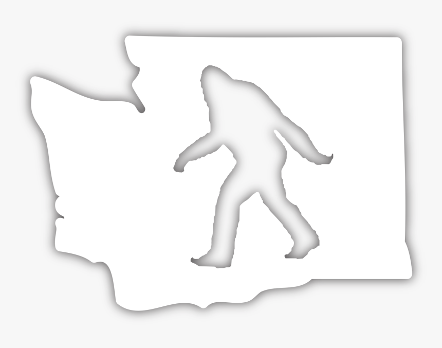 Sasquatch Wa Diecut Sticker - Shot Put, HD Png Download, Free Download