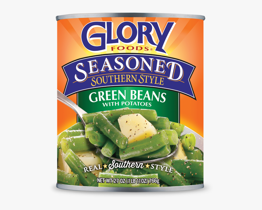 Seasoned Green Beans With Potatoes - Glory Seasoned Green Beans And Potatoes, HD Png Download, Free Download