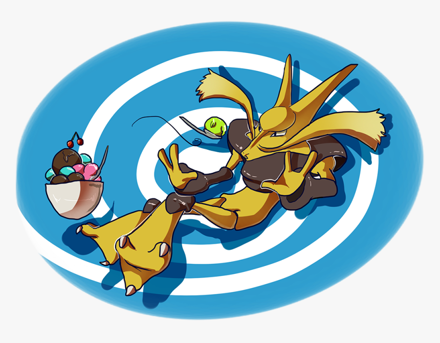 Scooping Alakazam - Illustration, HD Png Download, Free Download