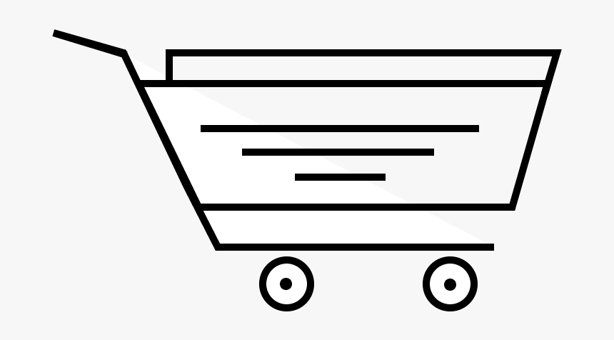 Shopping Cart Icon Png Free Download - Line Art, Transparent Png, Free Download