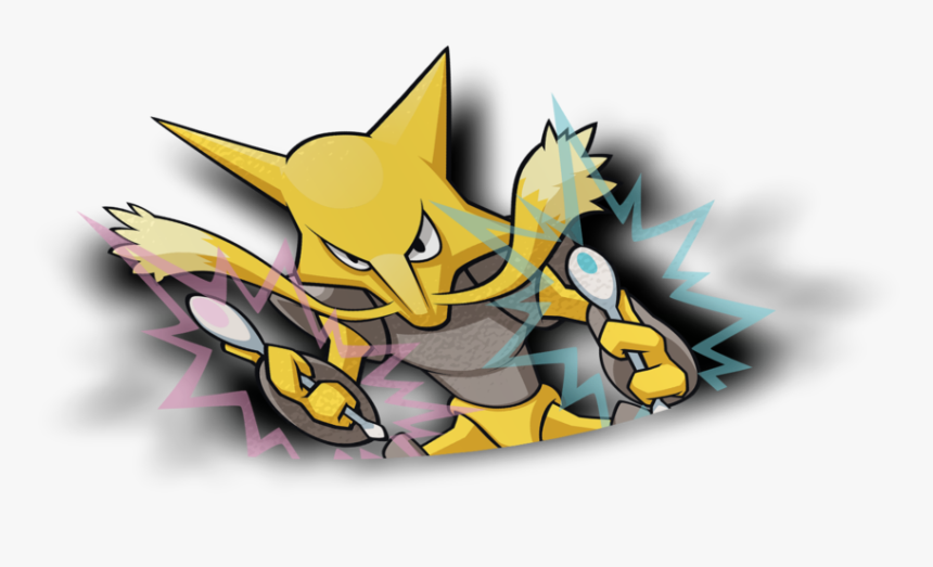 Alakazam Peeker Sticker , Png Download - Cartoon, Transparent Png, Free Download