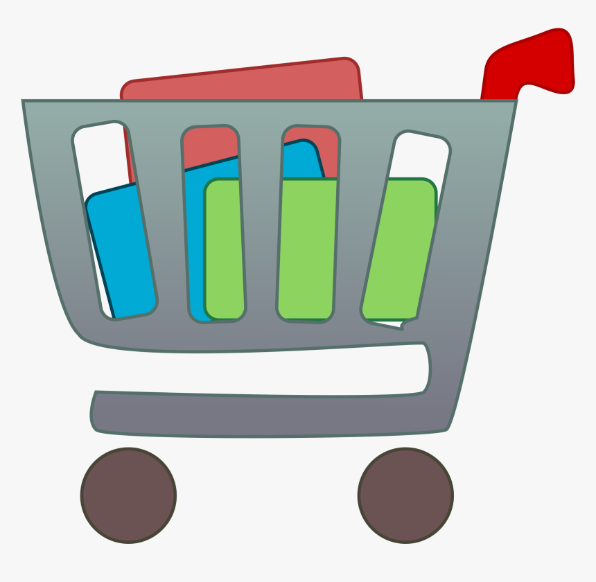 Shopping Cart With Items Clip Arts - Free Clip Art Shopping, HD Png Download, Free Download