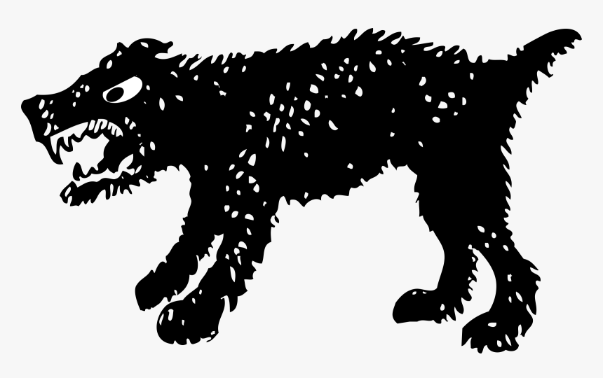 Angry Black Dog Clipart, HD Png Download, Free Download