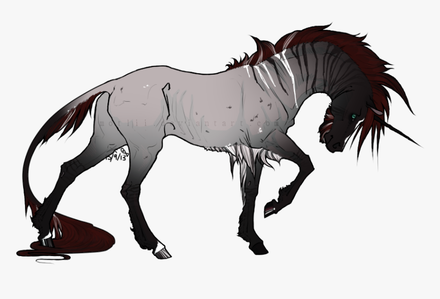 Badass Fukin Unicorn Dam Rite By P - Badass Horse Drawing, HD Png Download, Free Download