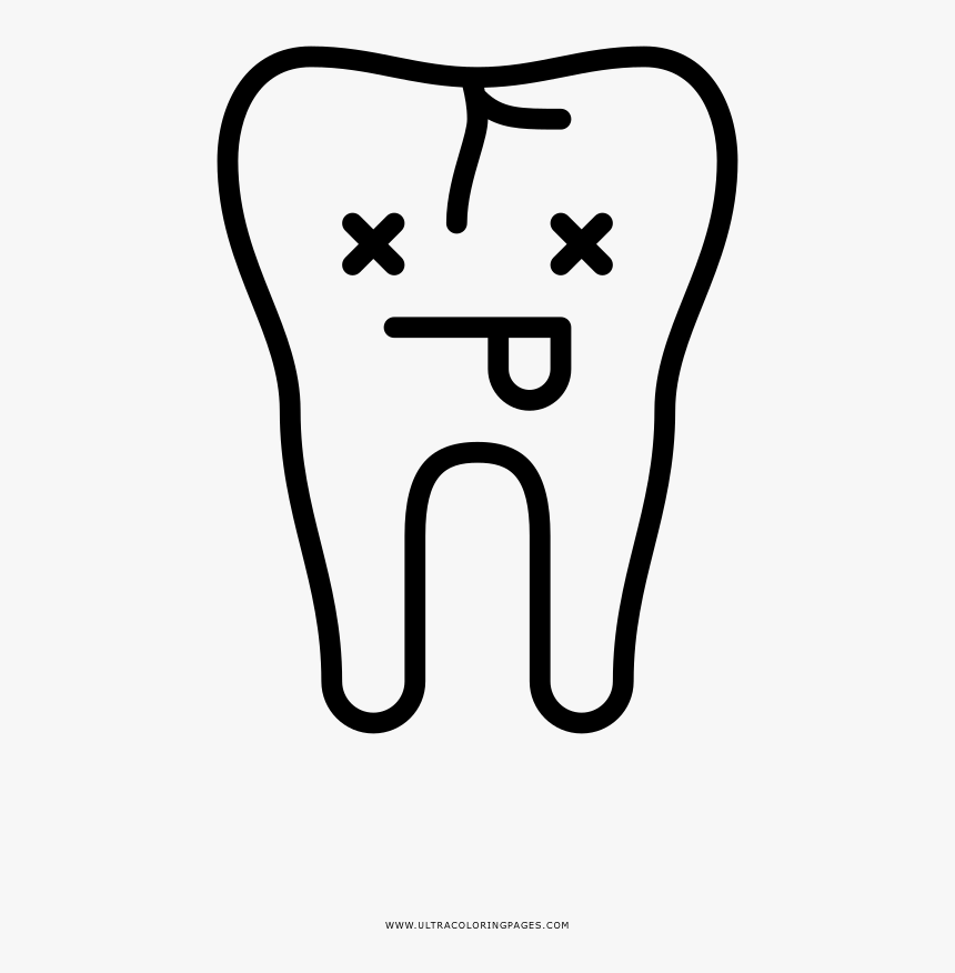 Teeth Transparent Coloring Page, Printable Teeth Transparent, HD Png Download, Free Download