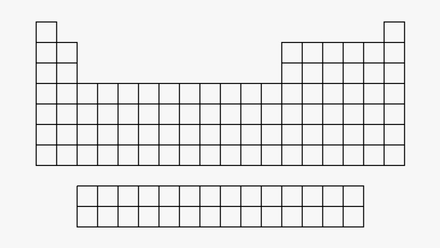 Blank Periodic Table Transparent, HD Png Download, Free Download