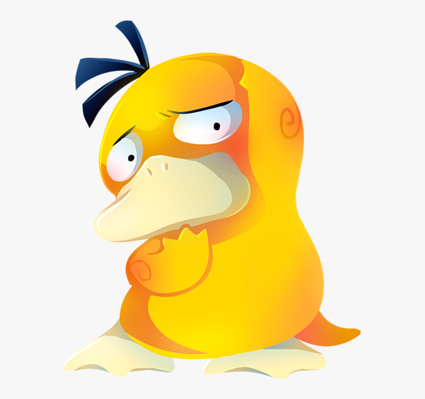 Pokémon Go Pikachu Bird Beak Yellow Vertebrate Cartoon - Pokemon Psyduck, HD Png Download, Free Download