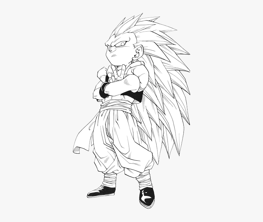 Dbz Bw Dragon Ball Z Transparent Dragonball Z Gotenks - Dragon Ball Z Bw, HD Png Download, Free Download