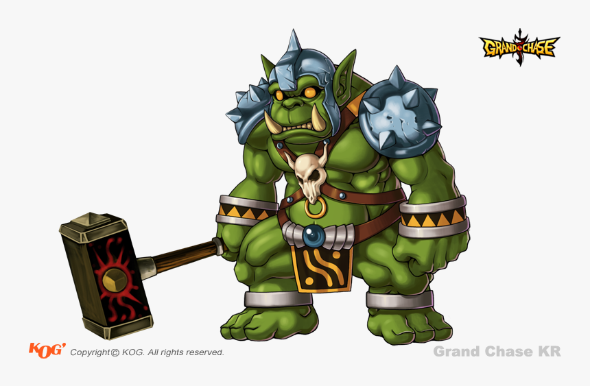 Orc Warrior Png - Orc Cartoon, Transparent Png, Free Download