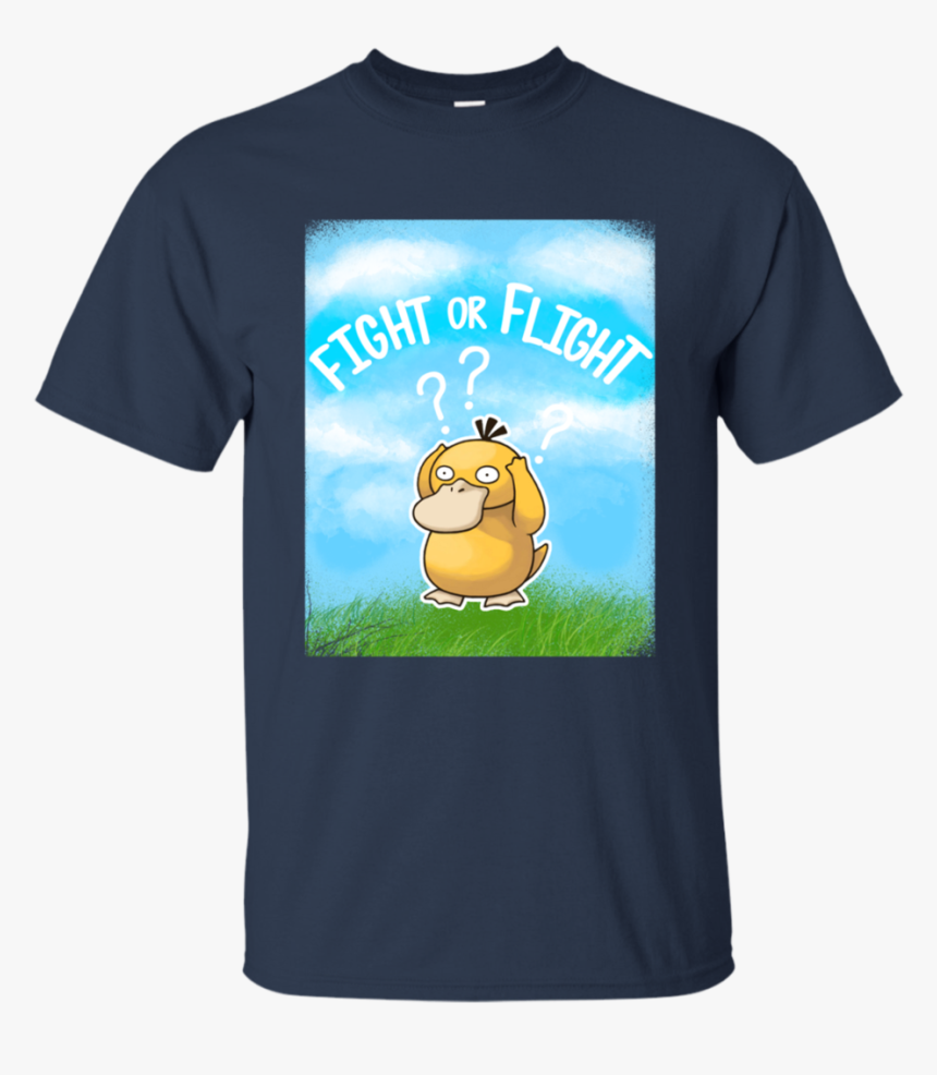 Pokemon Psyduck Shirts Fight Or Flight No Fly United - Mongoose T Shirt, HD Png Download, Free Download