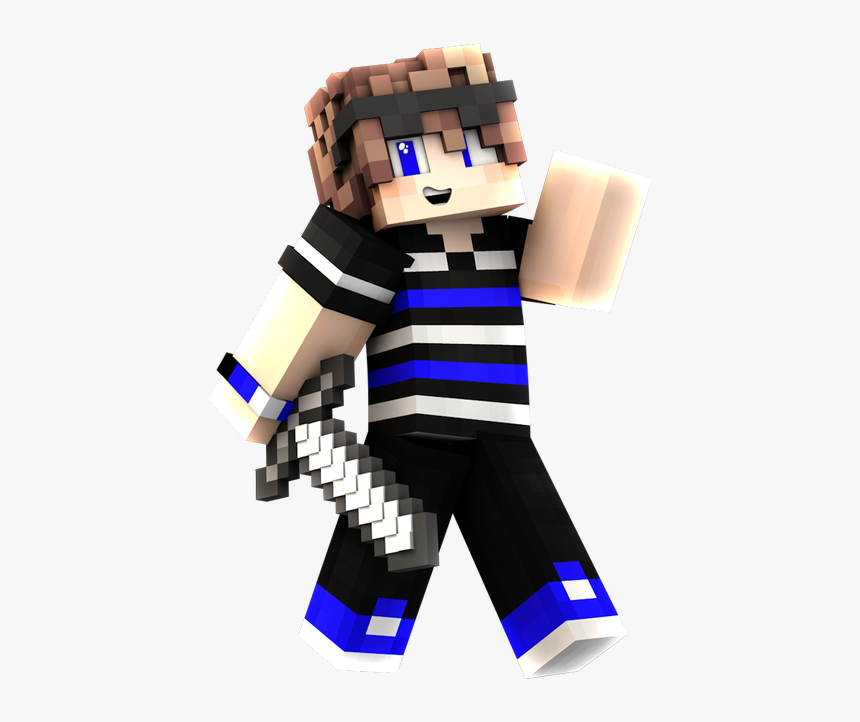 Blue Render Minecraft Skins, HD Png Download, Free Download